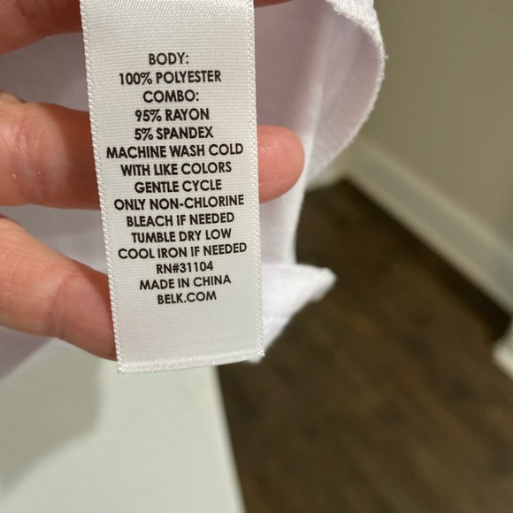 NWT New Directions M White Blouse - Picture 7 of 10